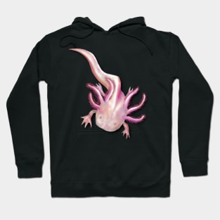 Illustrated Albino Axolotl Hoodie